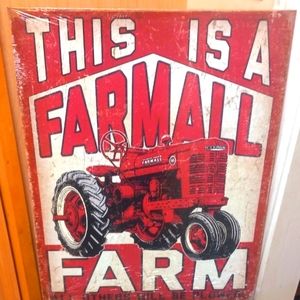 Farmall Farm Metal Sign